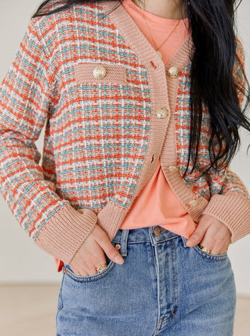 Tesse Vintage Knitted Cardigan - SunsetFashionLA